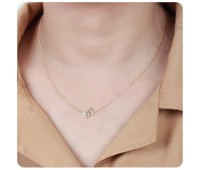 Alphabet Silver Necklace m SPE-5579